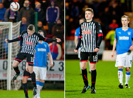Lewis Spence v Rangers Lewis Spence v Rangers
