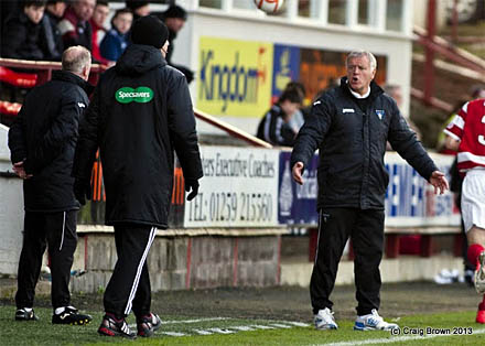 Dug out v Hamilton Dug out v Hamilton
