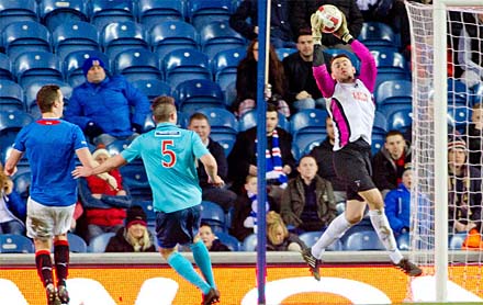 Ryan Scully v Rangers Ryan Scully v Rangers