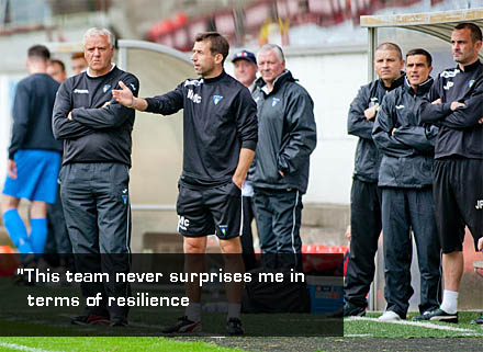 "This team never surprises me in terms of resilience "This team never surprises me in terms of resilience