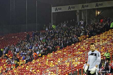 Pars Fans at Pittodrie Pars Fans at Pittodrie
