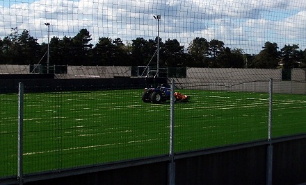 Training Pitch being laid Training Pitch being laid