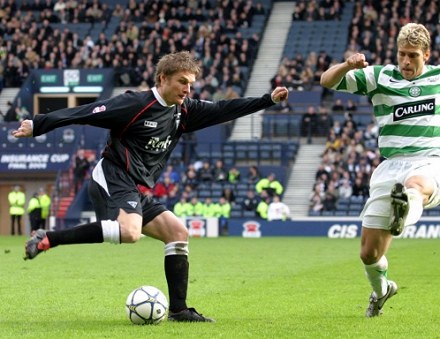 Lee Makel, Dunfermline v Celtic.  CIS Insurance Cup Final