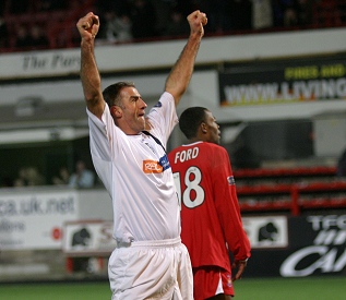 Craig Brewster celebrates