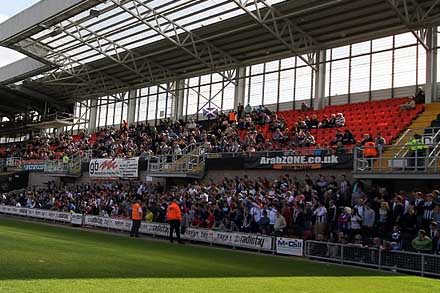 Pars fans at Tannadice Pars fans at Tannadice