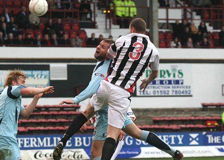 Scott Wilson rises to head in the equaliser Scott Wilson rises to head in the equaliser