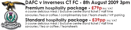 Inverness Caley Thistle Match Hospitality Inverness Caley Thistle Match Hospitality