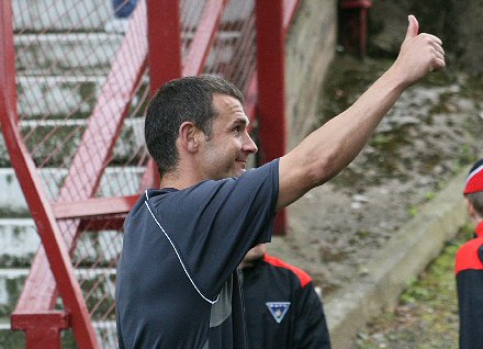 Jim McIntyre celebrates