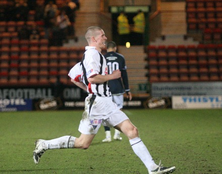 Calum celebrates Calum celebrates