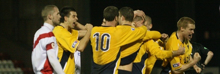 Winning goal is celebrated at New Broomfield Winning goal is celebrated at New Broomfield