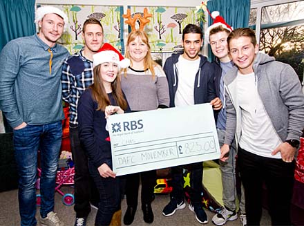 DAFC players visit CHAS DAFC players visit CHAS