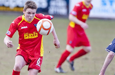 Lewis Spence v Dundee U20s Lewis Spence v Dundee U20s