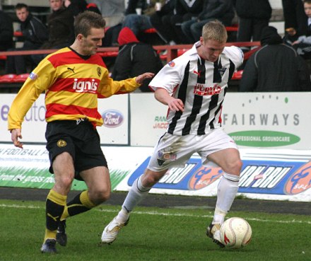 Jamie Mole v Partick Thistle 14/03/09 Jamie Mole v Partick Thistle 14/03/09