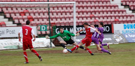 Ross County take a 4th minute lead against Dunfermline U19s on Sunday 30th January.