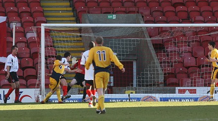 Nick Phinn scores a second v Clyde 21/03/09 Nick Phinn scores a second v Clyde 21/03/09