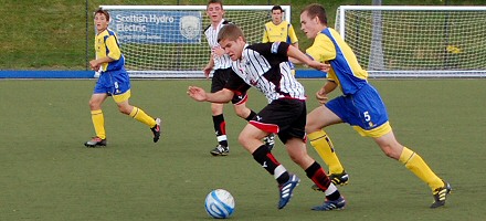 Steven Leslie v St Johnstone U19s Steven Leslie v St Johnstone U19s