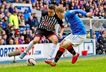 Shaun Byrne v Rangers Shaun Byrne v Rangers