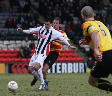 Steven Bell is brought down for 88th minute penalty Steven Bell is brought down for 88th minute penalty