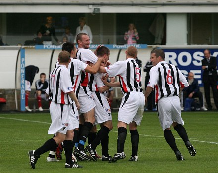 First goal celebration v Ross County First goal celebration v Ross County