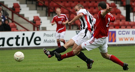 Graham Bayne shoots v Ross County Graham Bayne shoots v Ross County