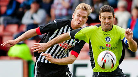 Robert Thomson made his Dunfermline debut versus Stranraer Robert Thomson made his Dunfermline debut versus Stranraer