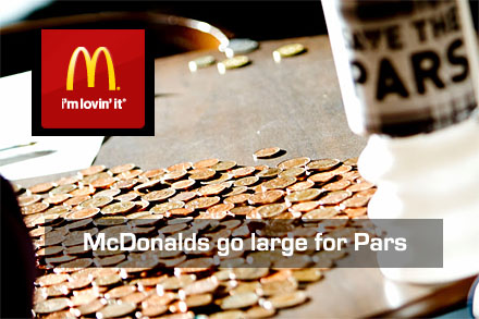 McDonalds go large for Pars McDonalds go large for Pars