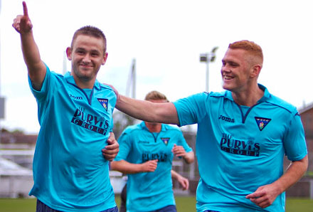 RYAN WALLACE CELEBRATES PENALTY CONVERSION RYAN WALLACE CELEBRATES PENALTY CONVERSION
