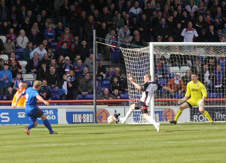 Inverness` second goal Inverness` second goal