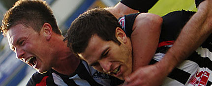 Liam Buchanan celebrates Liam Buchanan celebrates