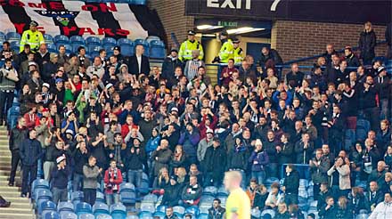 Pars fans at Ibrox