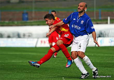 Josh Falkingham v Cowdenbeath Josh Falkingham v Cowdenbeath