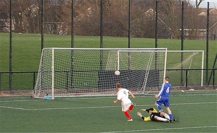U19s Dunfermline v Elgin City - Elgin goal