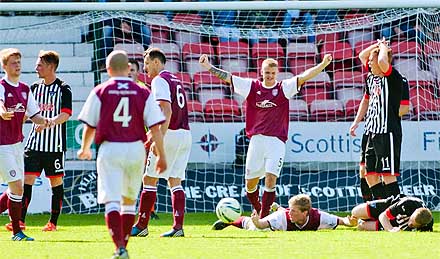 Penalty awarded to Arbroath