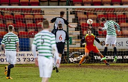 Michal Hrivnak v Celtic U20s Michal Hrivnak v Celtic U20s