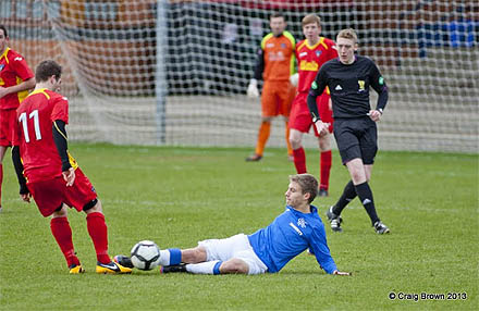 Preben Erland v Rangers U18s Preben Erland v Rangers U18s