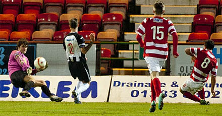Michal Hrivnak saves in Dunfermline v Hamilton Michal Hrivnak saves in Dunfermline v Hamilton