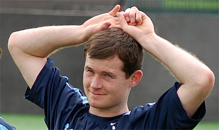 Paddy Boyle in pre season training at Dunfermline Paddy Boyle in pre season training at Dunfermline