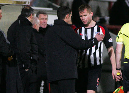 Dug out v Inverness Dug out v Inverness