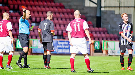 Chris Kane sees red