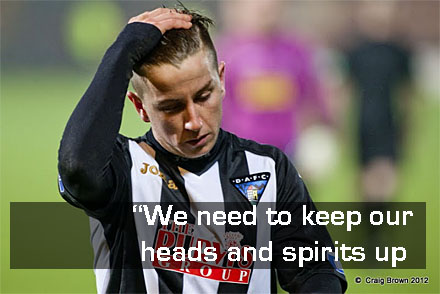 Josh Falkingham keeps his head up