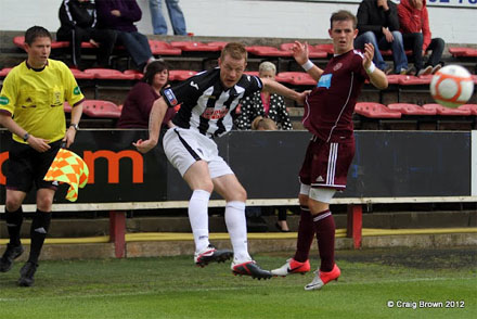 Andy Geggan v Hearts Andy Geggan v Hearts