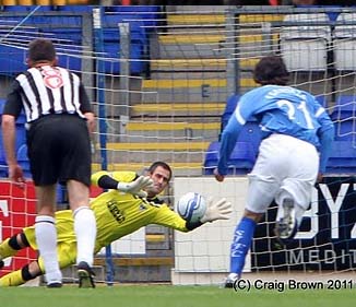 Paul Gallacher penalty save Paul Gallacher penalty save