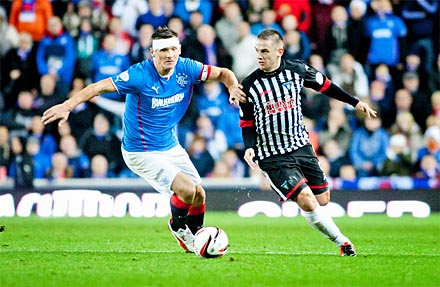 Bandaged Rangers captain Lee McCulloch