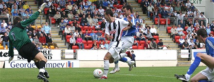 Nick Phinn scores v St Johnstone Nick Phinn scores v St Johnstone