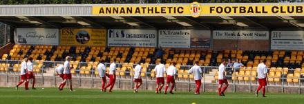 Dunfermline U19s at Galabank, Annan Dunfermline U19s at Galabank, Annan