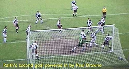 Paul Brown scores for Raith Rovers Jan 2000 Paul Brown scores for Raith Rovers Jan 2000