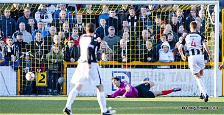 Alloa take the lead Alloa take the lead